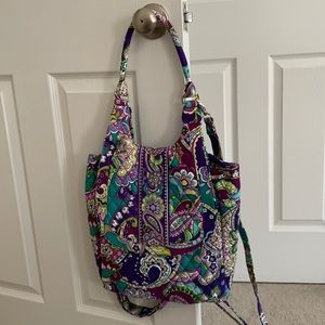 Vera Bradley Purple swirls backpack/purse